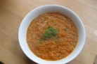 Суп с помидорами, кабачками и луком