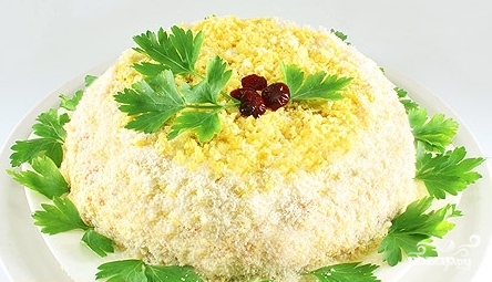 Рецепт Салат "Мимоза" с плавленым сыром
