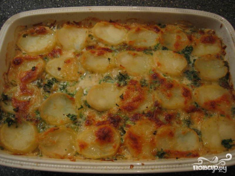 Рецепт Картофель с плавленным сыром